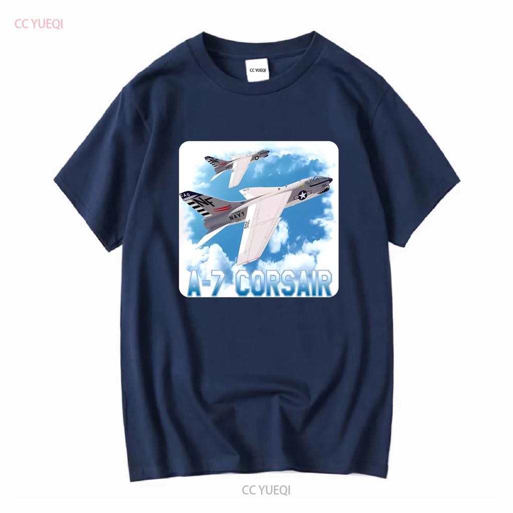 A 7 Corsair Ii White T Shirt Long Or Short Sleeves Vintage Washed Slightly Breathable Streetwear Stretched Fashion Unisex