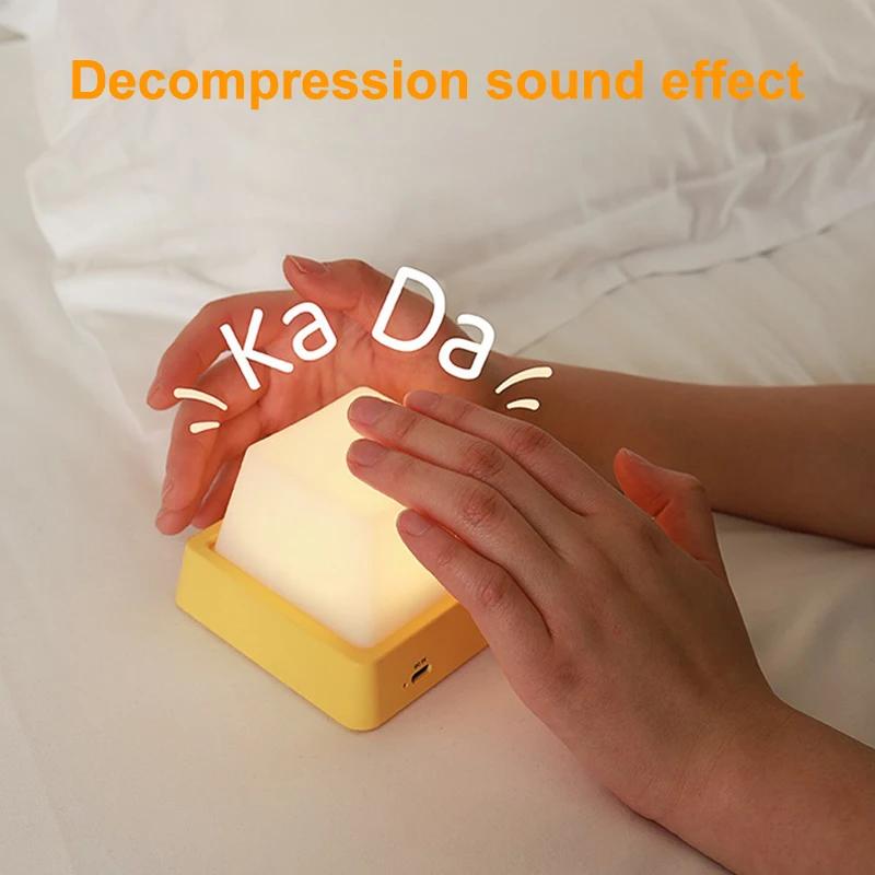 Novelty Lamp Table Room Decoration USB Rechargeable Bedsides LED Night LightsTouch Decor AccompanyBaby Bedroom For Birthday Gift