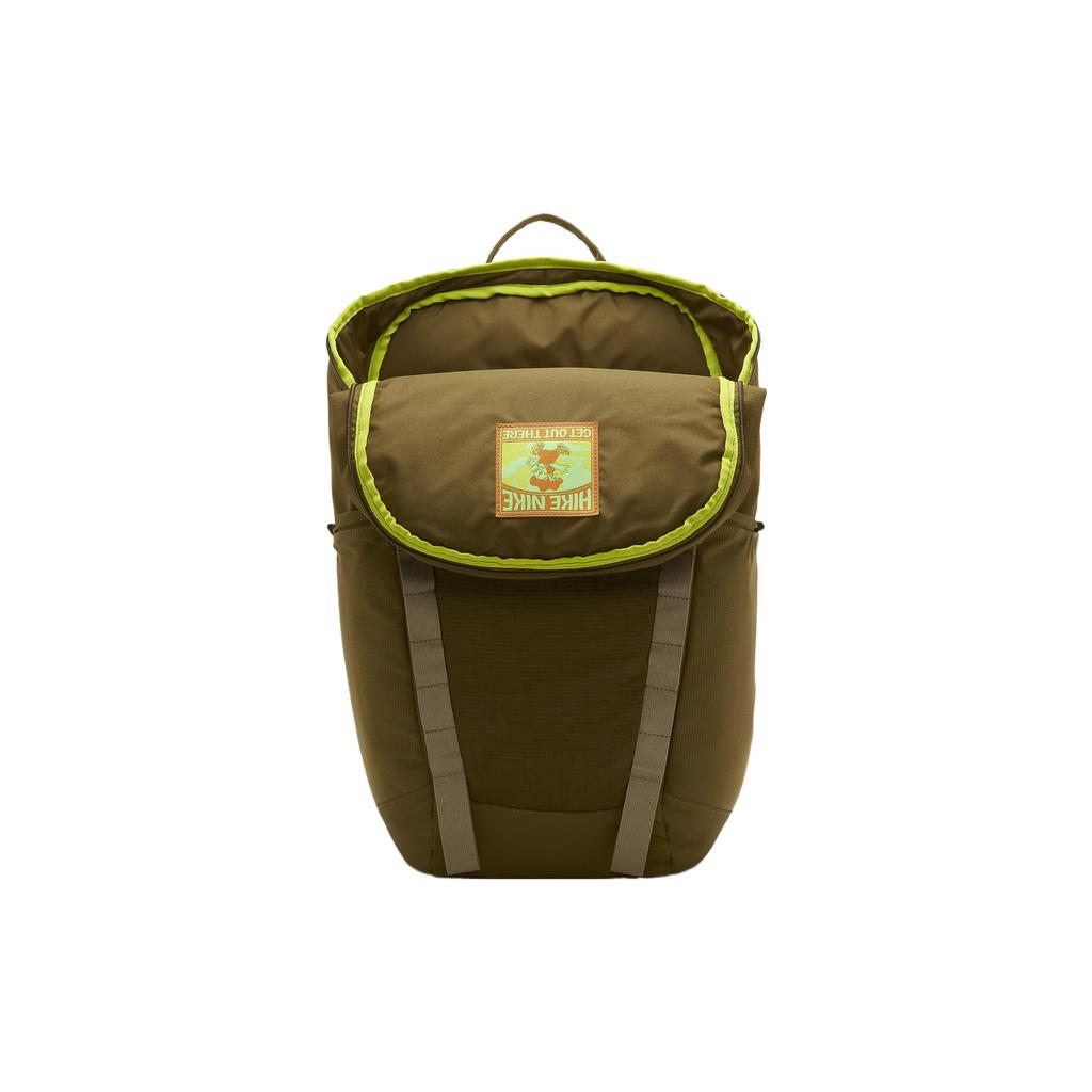 New Nike Fabric Backpack Unisex High Rise Cannon Olive Green/Olive Green/Atomic Green DJ9677-368