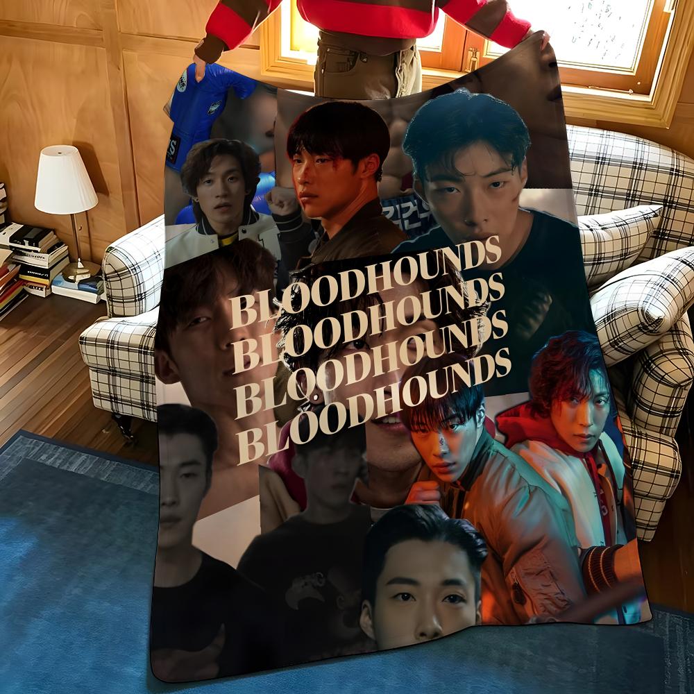 Celebrity W-Woo D-Dohwan Throw Flannel Blanket Suitable for Sofas Beds Offices Travel, Camping Chairs