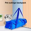 Cat Pouch Carrier Backpack Adjustable Pet Sling Bag with Storage Pocket for Grooming Vet Visits Medication Administration Dental Care Nail Trimming