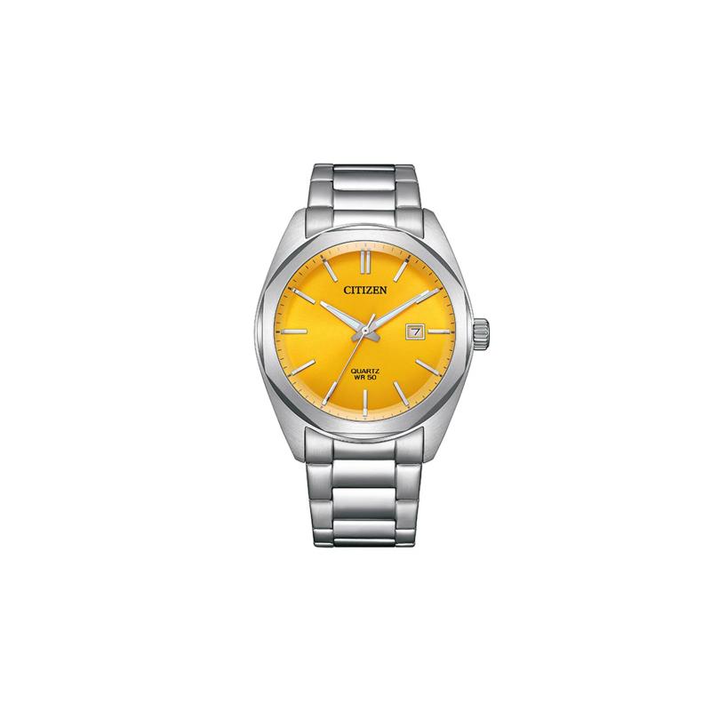 CITIZEN 50 meters waterproof Quartz Steel Strap 41mm men s watch gold dial BI511054Z