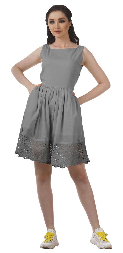 Moomaya Womens Vintage Style Lace Dress Solid Women Casual Summer Mini Dress