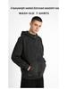 European Style 350g Cotton Hooded Distressed Zip-Up Cardigan - Unisex Trendy Jacket