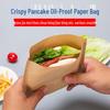 Oil-Proof Kraft Paper Food Bag for Pancakes, Roujiamo, Shaobing, and Barbecue Snacks