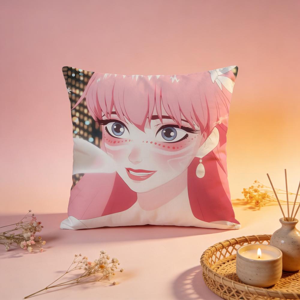 Popular RRyuu To Sobakasu No Himeead Cushion Cover Comfortable Durable Pillow Cover MultiScene for Home Office Car Sofa