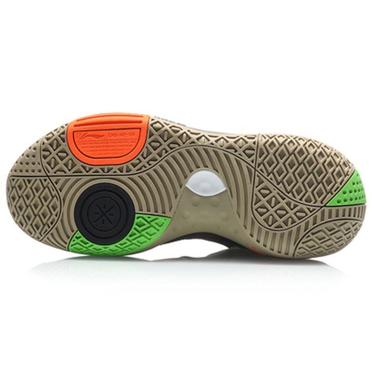 Li Ning All City 8 V2 Wade Series Tlumící Protiskluzové Odolné Proti Opotřebení Středně Vysoké Basketbalové Boty Pánské Basketbalové Boty Khaki ABAQ023-21