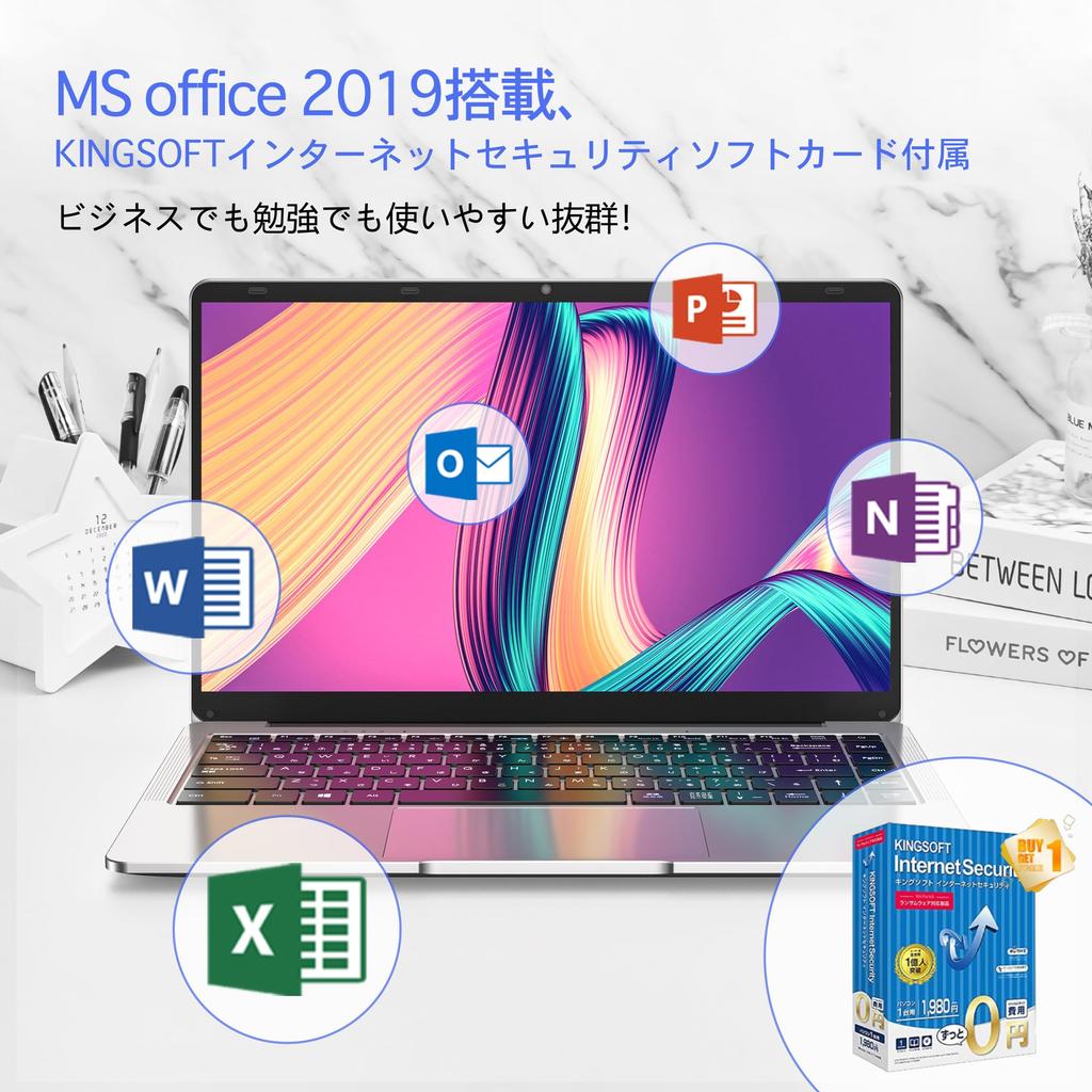 Laptop with Windows MS Office Celeron N3350 6GB USB Mini Micro SD Card Japanese Keyboard Cover Ideal for Online Classes and Working from Thin and