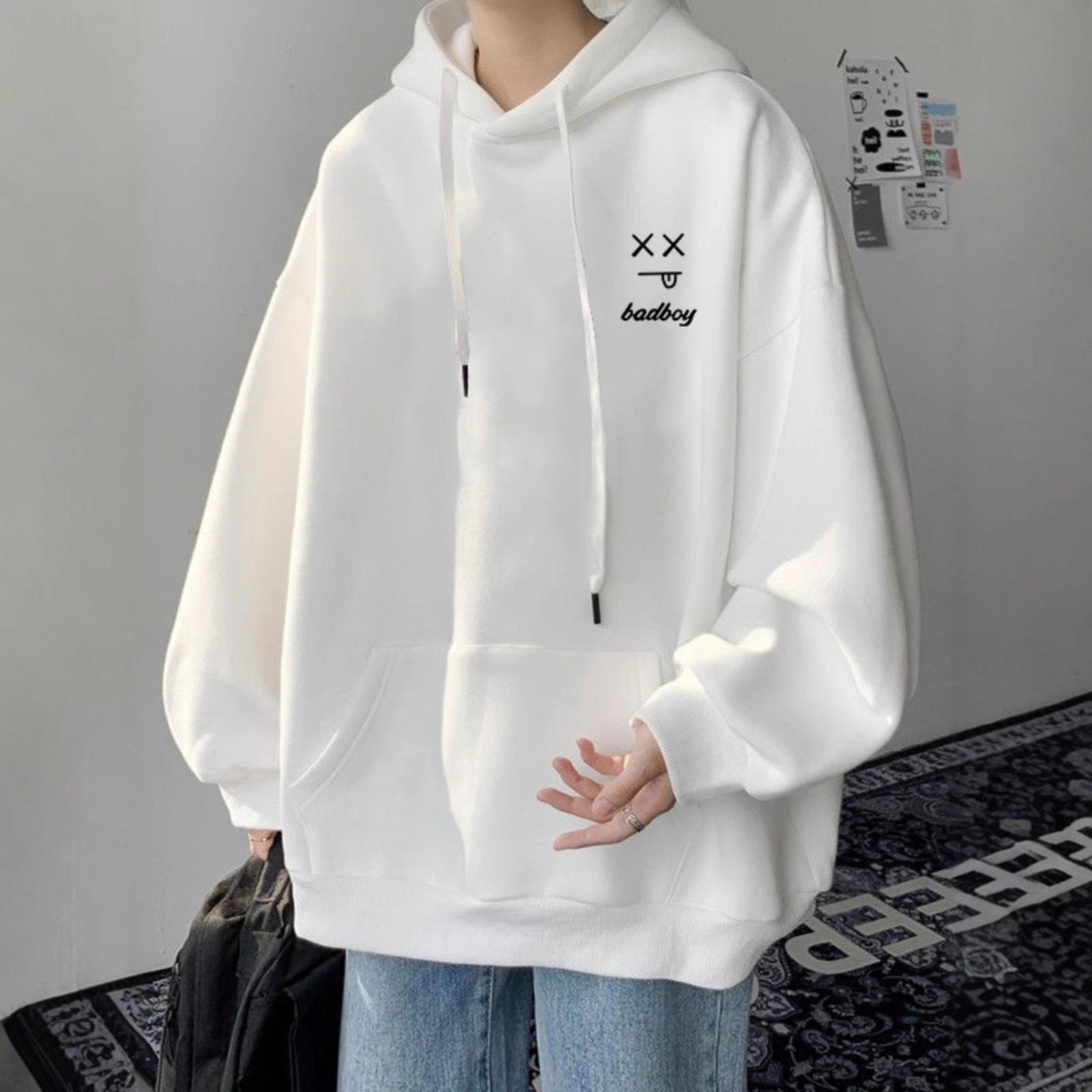 

Autumn and Winter Updated High Street Trend Hooded Top Jacket High Quality Durable Construction Stylish Design Practical Daily Use M белый