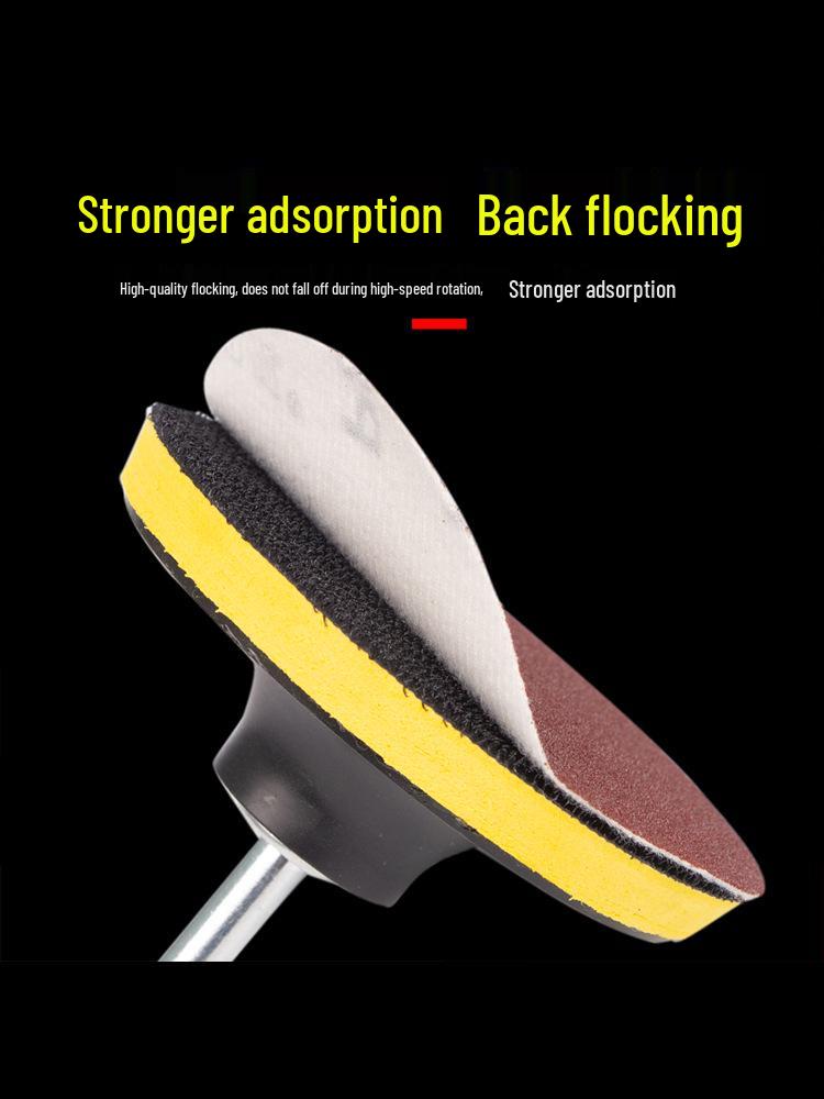 4-Inch Self-Adhesive Flocking Sandpaper Discs for Drill & Grinder - 100mm Polishing & Grinding for Woodworking