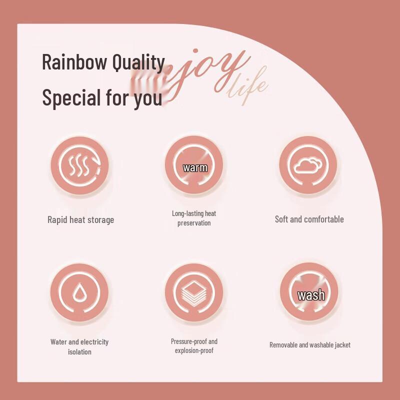 

Rainbow Electric Hot Water Bottle