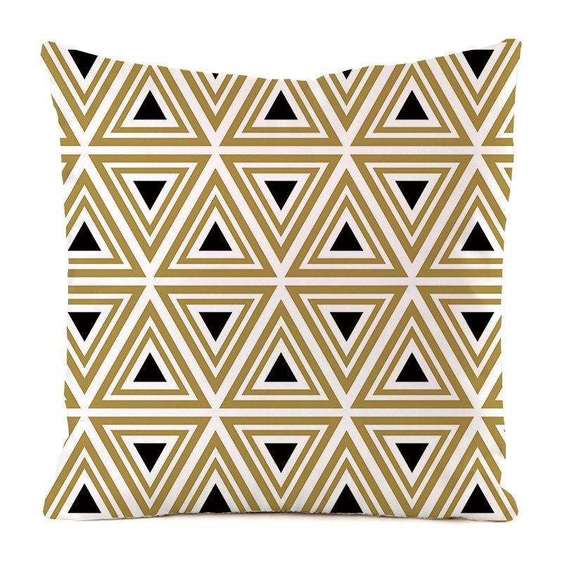 Solo federa per cuscino con motivo a righe geometriche semplici, federa per cuscino di lusso, divano da ufficio, auto, decorazione d'interni