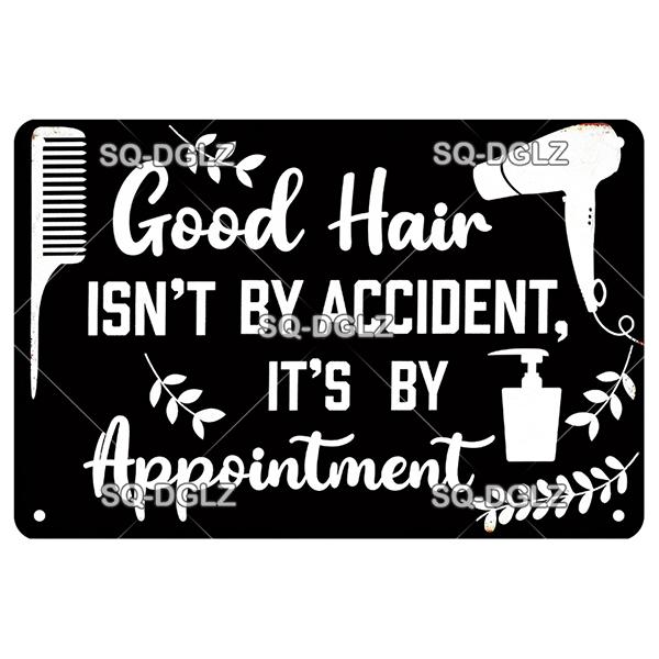Vintage Barber Sign Metal Wall Decor Retro Tin Plaque for Man Cave Garage