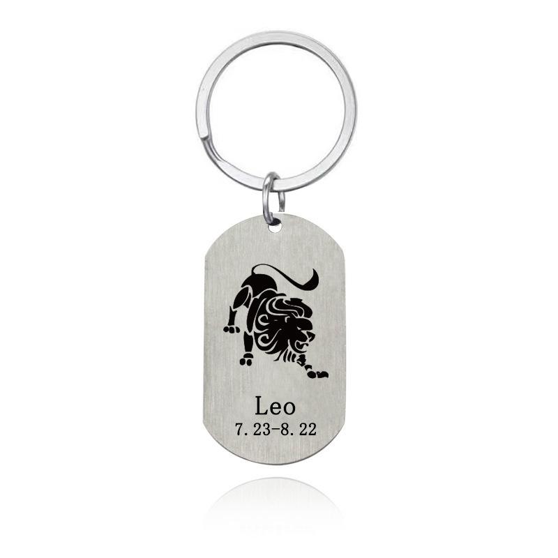 Gold Silver Black White Splicing Cat Stainless Steel Keychain Cute Cartoon Design Fashion Couple Pendant Practical Backpack Decoration
