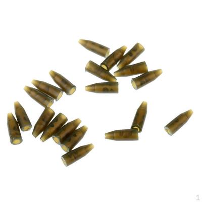 20pcs Small Rubber Tip European Accessories Fishing Rig Sleeves