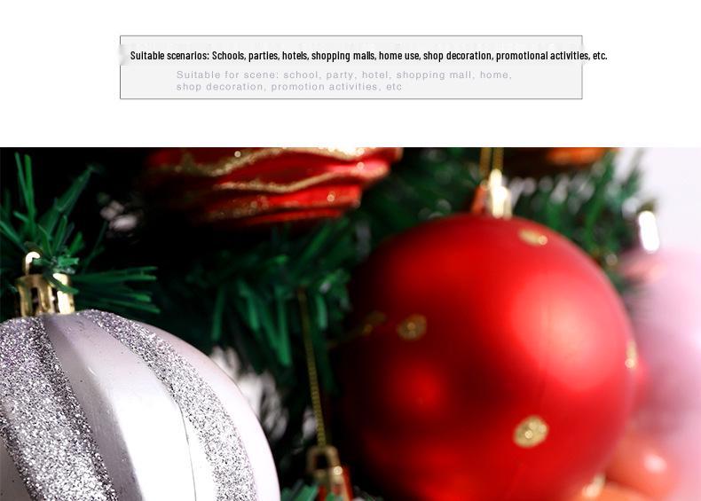 6cm Electroplated Shiny Irregular Christmas Tree Ball Set