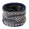 Thick Knit Fleece-Lined Snood: Winter Neck Warmer for Outdoor Cycling