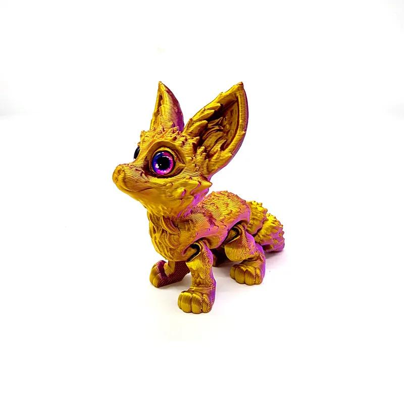 3D Printed Fox Ear Ornament - Cute Animal Desk Decor Home Decoration Gift for Women Girls Room Accessories Cute Gifts