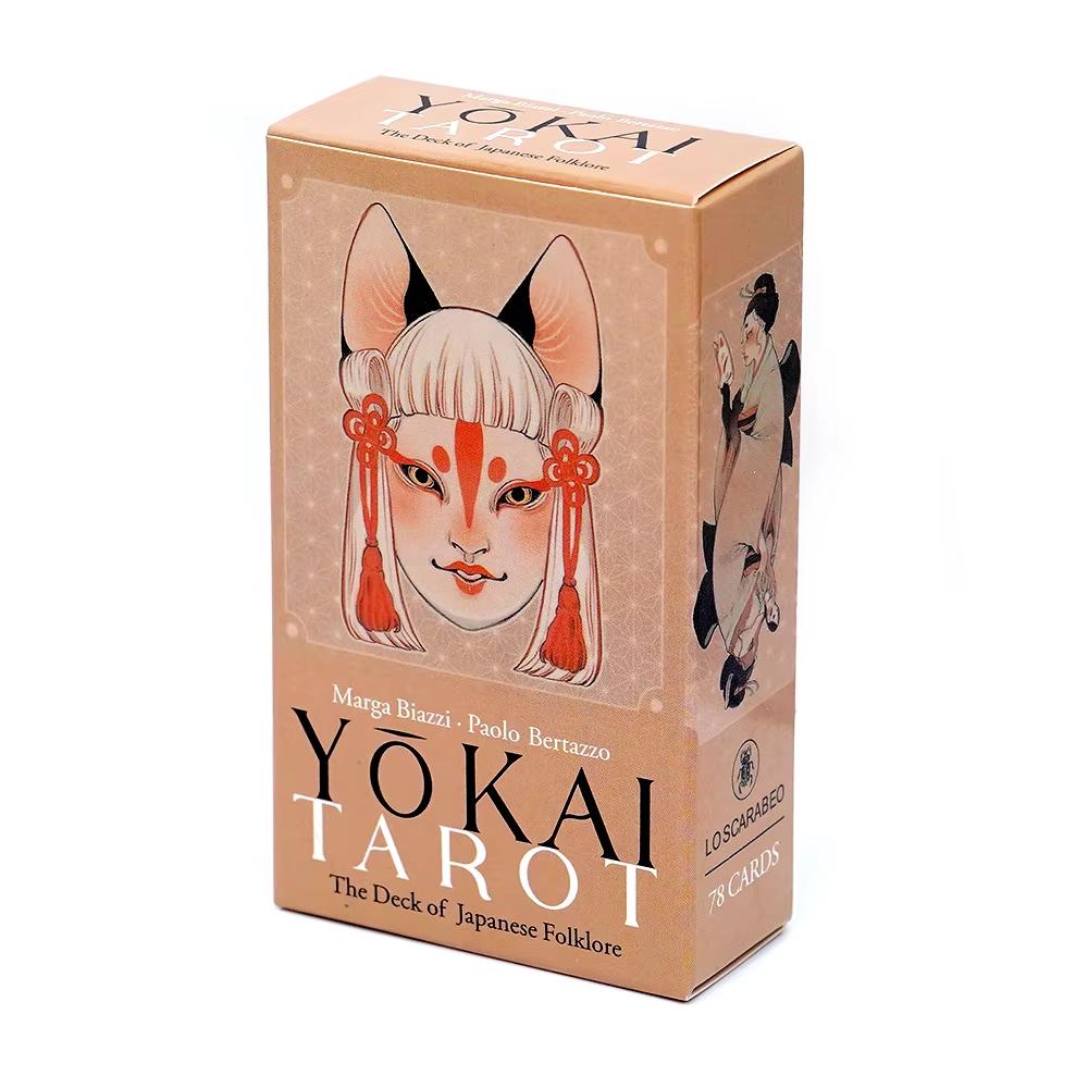 Yokai Tarot Deck Tarotkarten Verwurzelt in japanischer Folklore Englische Version Brettspiel Familie Wahrsagen Partyspiel Orakelkarten Spielzeug