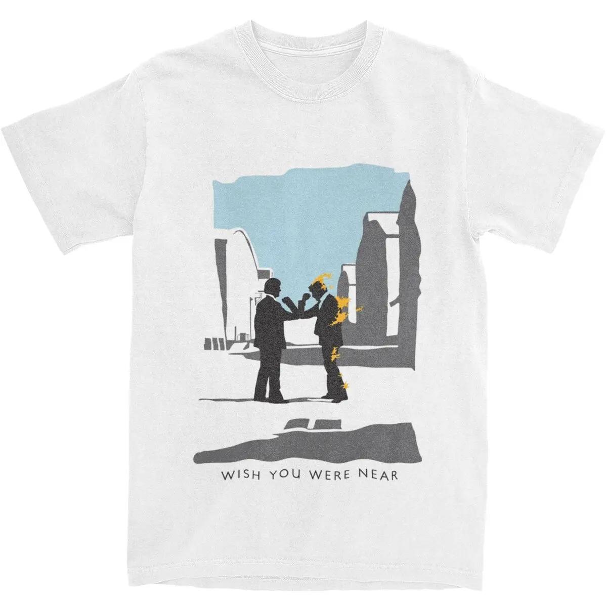 

Wish You Were Here Men Women T Shirt Classic Rock Song Apparel Vintage Tees T-Shirts Printed Clothes XXXXXL білий