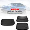 Pro Tesla Model Y Rohože Jednoduché TPE Podložka do kufru Přední úložný prostor Koberec do spodního prostoru kufru & Chránič opěradla sedadla Kryt odolný proti nečistotám