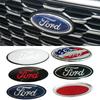 12.5X5CM Car Front Grille Hood Trunk Logo Sticker For Ford Ranger Kuga Edge Focus Mk3 Fiesta Mk7 Mondeo Mk4 S-MAX F150 Transit