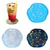 Coaster Molds Cup Pad Molds Rose Flower Shaped Epoxy Resin Molds Silicone Material for DIY Making Coaster Artworks
