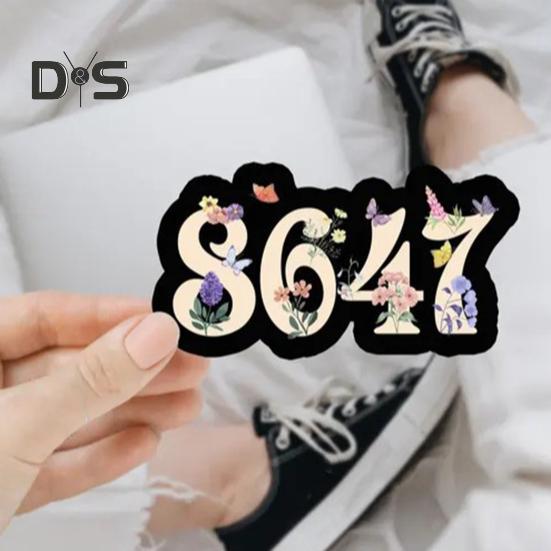 5 Stück wasserdichte Autoaufkleber 8647 Vinyl-Aufkleber Kreative personalisierte Event-Aufkleber für Wasserflaschen Laptops Autos