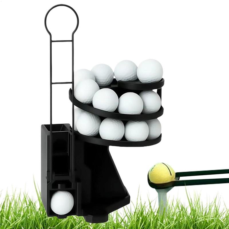 Golf Ball Dispenser Automatic Golf Ball Tee Up Machine Golf Swing Training Launcher Non-powered Golf Simulator for Golf Training