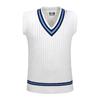 DSC Men Acrylic DS-200 Sweater Sleeveless S-S, White