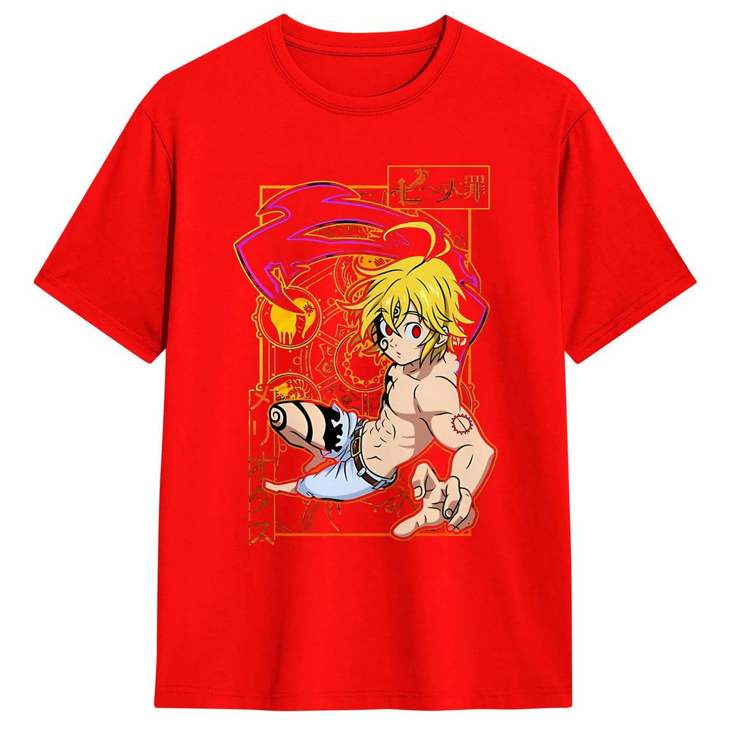 The Seven Deadly Sins Anime T Shirt Summer  Cotton T Shirts For Unisexs Casual Tshirt Short Sleeve YK Funny Tees
