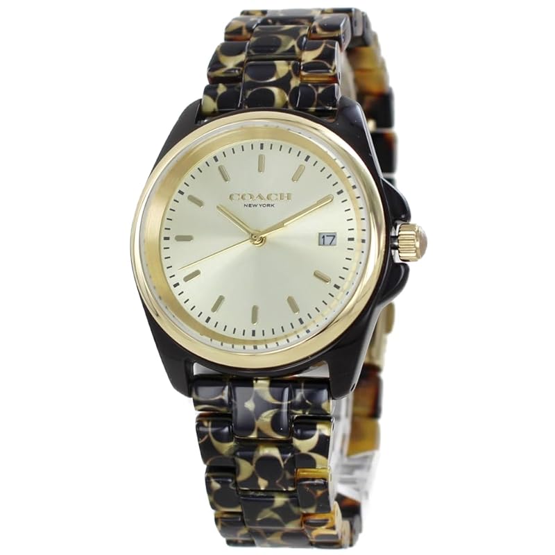 

[coach] watch ladies grayson Tortoiseshell pattern tone bracelet 14504187 [product]
