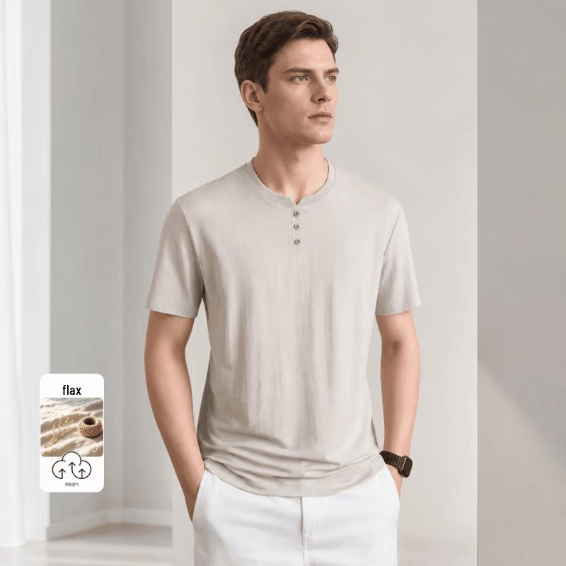 VEE KELLEN Men's Summer Breathable Round Neck T-Shirt