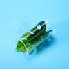 Transparent Aquarium Betta Fish Tunnel With Leaves Pad Betta Fish Tank Decorations