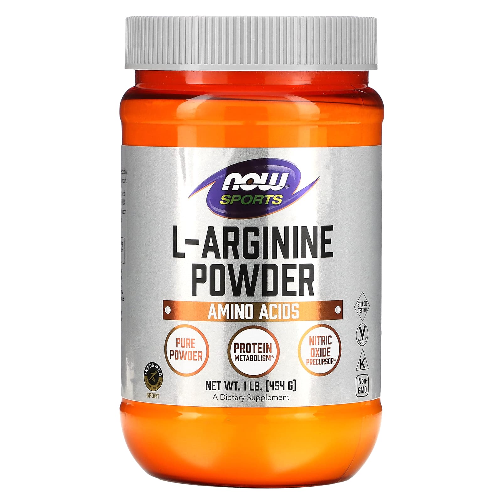 

NOW Foods, Порошок L-аргініну, 1 фунт (454 г)