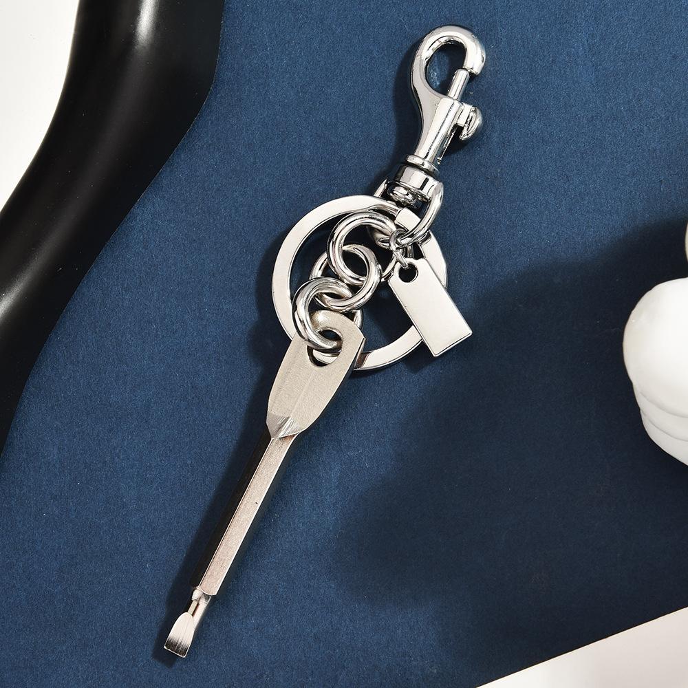 Simulation Tool Modeling Keychain Metal Texture Hardware Pendant Personalized Car Key Chain Bag Pendant