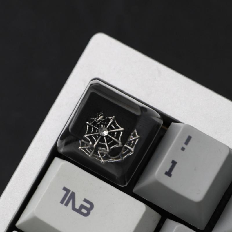 Artisans Dark Series Resins Keycaps With Glowing Effect AntiWear Key Top For Mechanical Keyboards