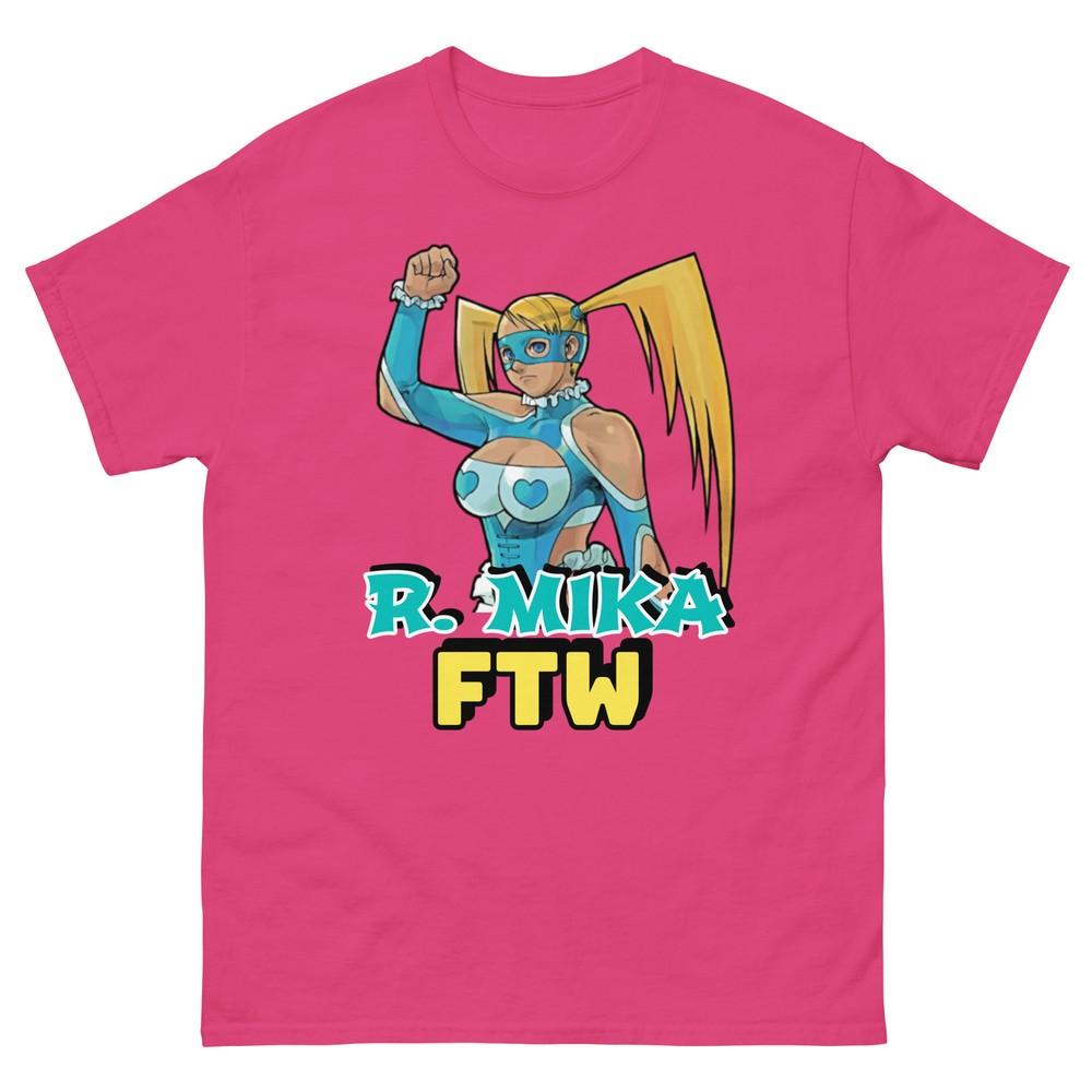 R. Mika Street Fighter Tričko, Unisex Herní Tričko, Rainbow Mika Street Fighter Tričko