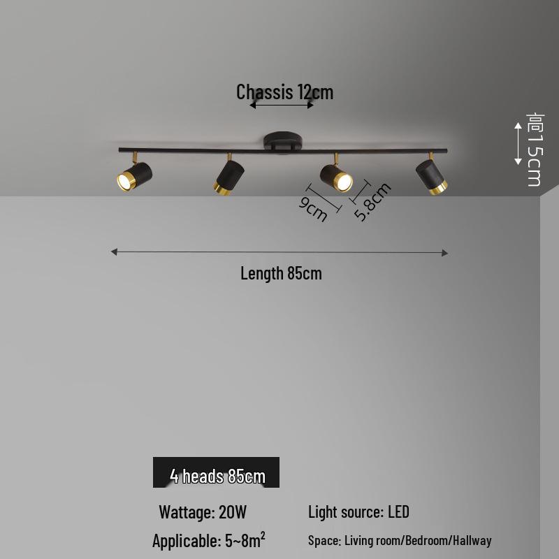 Nordic LED Ceiling Spotlight for Bedroom, Living Room, Background Wall, and Cloakroom
