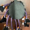 Halloween Spider Door Hanging Decoration with Bowknots Soft Cloth Cartoon Multi-legs Spider Wall Decor Wreath Party Supplies