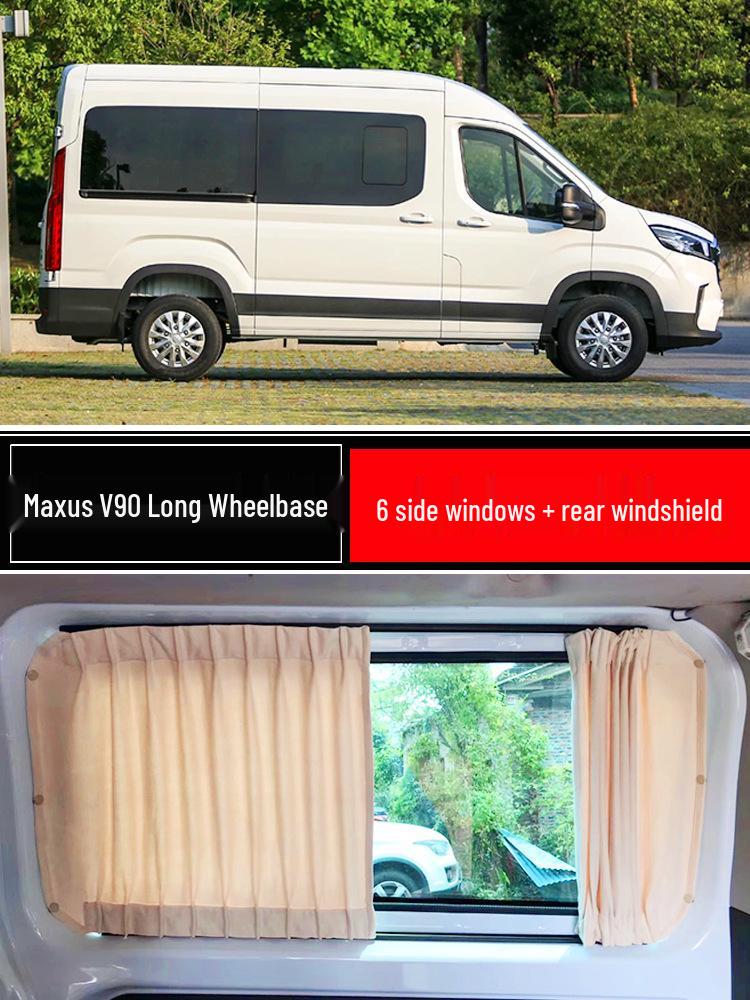 Ford Transit Tourneo Maxus V90 V80 Suede Sunshade Curtains