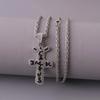 Stainless Steel Christian Tree Cross Necklace for Women Men Pendant Necklaces Retro Religion Jewelry Gift New Design Bijoux