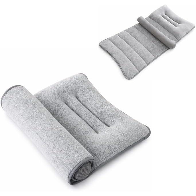 Height-adjustable Towel Pillow | Easy Adjustment Just by Rolling It Up | Neck Support | Washable Pillow | Nekara