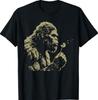 Blowing Wishes Funny Bigfoot Blowing Dandelion Vintage Art T-Shirt