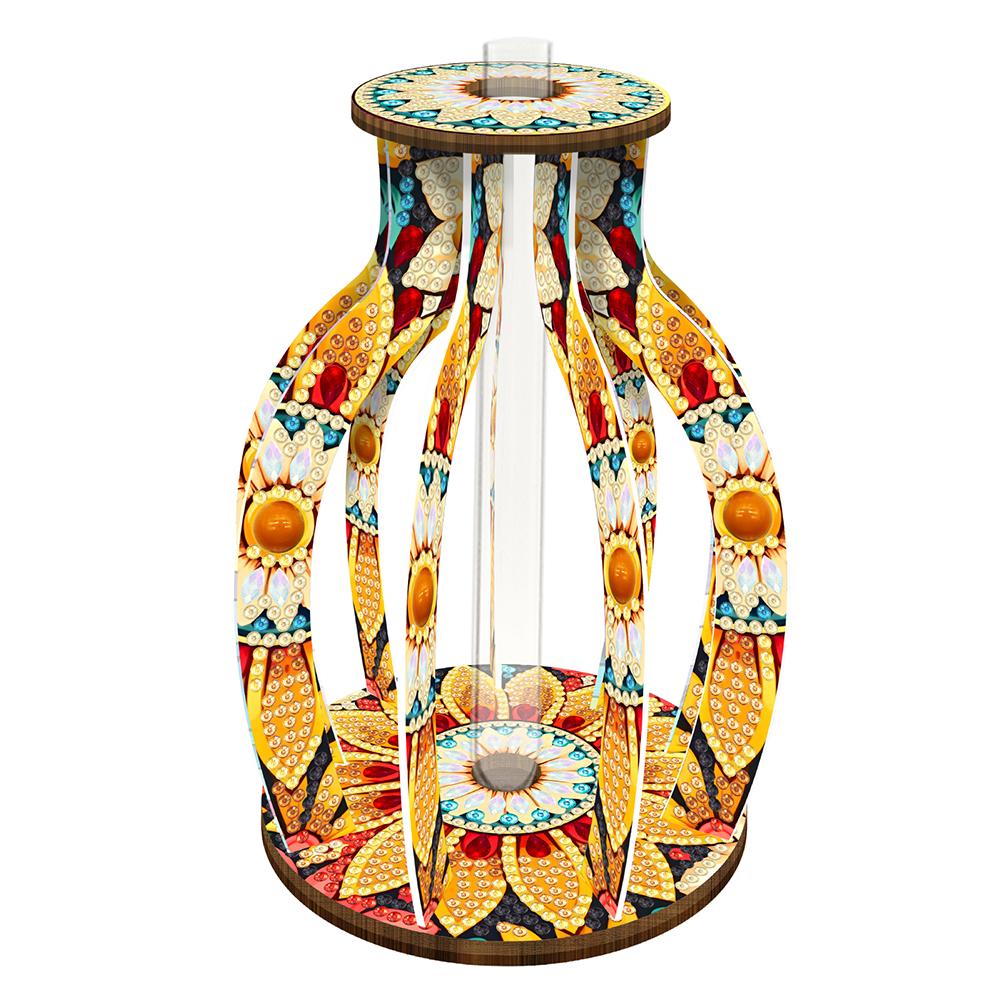 Diamond Painting Flower Vase 5D DIY Diamond,Embroidery,Cross Stitch Tabletop Vase Wood Diamond Painting Art Kits Table Decor