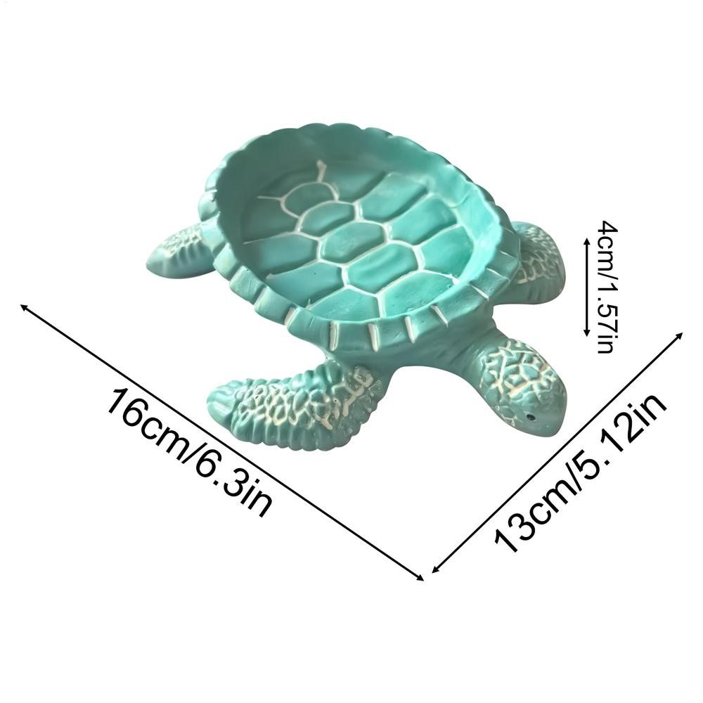 Turtle Shaped Soap Rack Plastic Countertop Storage Box Non-Slip Drain Soap Dish Container for Kitchen Sink Bathroom Countertop