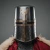Medieval Knight Armor Templar Red Cross Costume  Chainmail Dress Helmet Historical Gear With Armor Cape