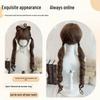 70cm Double Ponytail Lolita Wig with Sideburns - Long, Curly Daily Wig for Women