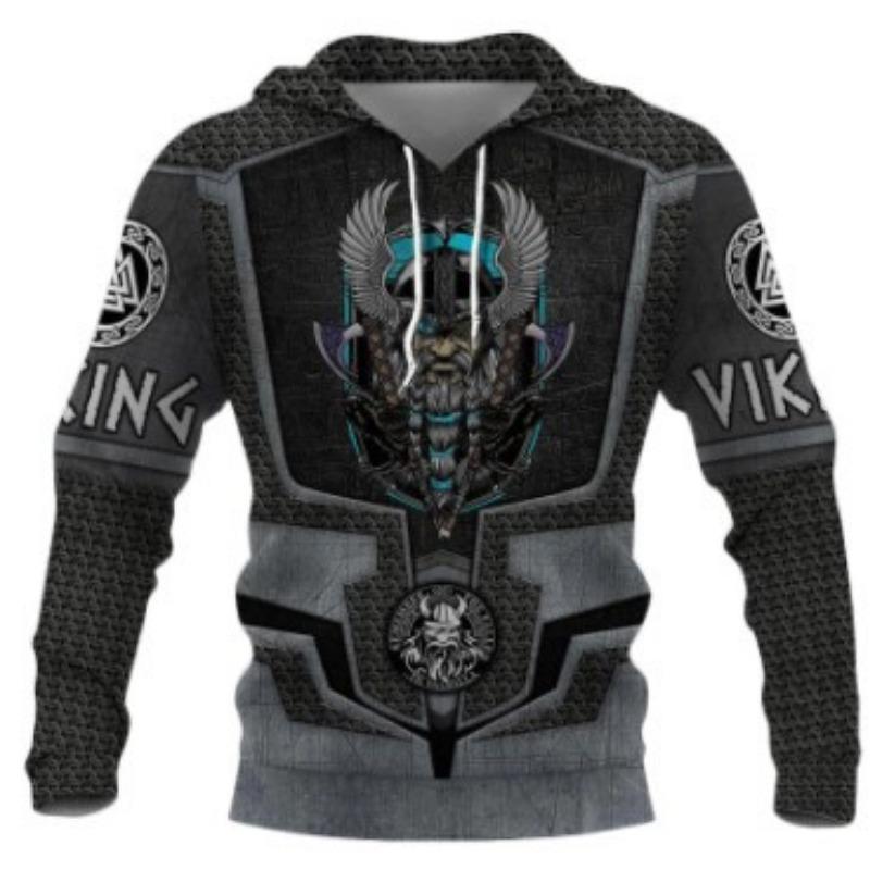 Tattoo Armor 3d Digital Printed Sweatshirt Hoodie Coat Men's Sweatshirt
