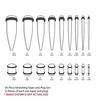 36pcs/lot Acrylic Ear Gauge Taper and Plug Stretching Kits Mixed Color Ear Flesh Tunnel Expansion Body Piercing Jewelry